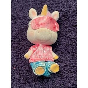 Honey bee acres Small Plush Unicorn Toy with Sleep‎ Mask rainbow